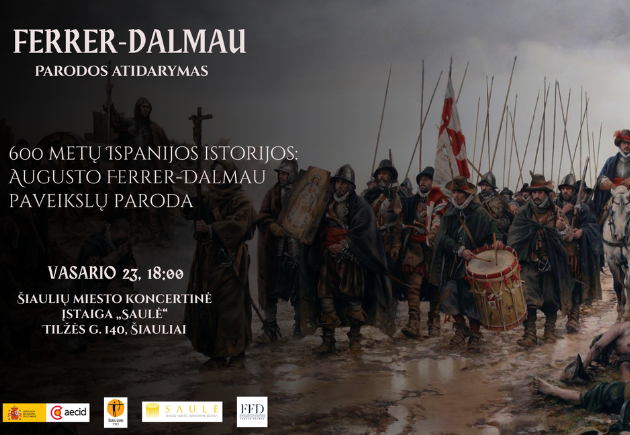 Tapytojo Ferrer-Dalmau parodos atidarymas „600 metų Ispanijos istorijos: Augusto Ferrer-Dalmau“