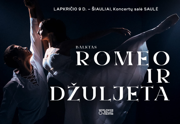 WORLDWIDE BALLET THEATRE „Romeo ir Džuljeta“ | Dviejų veiksmų klasikinis baletas