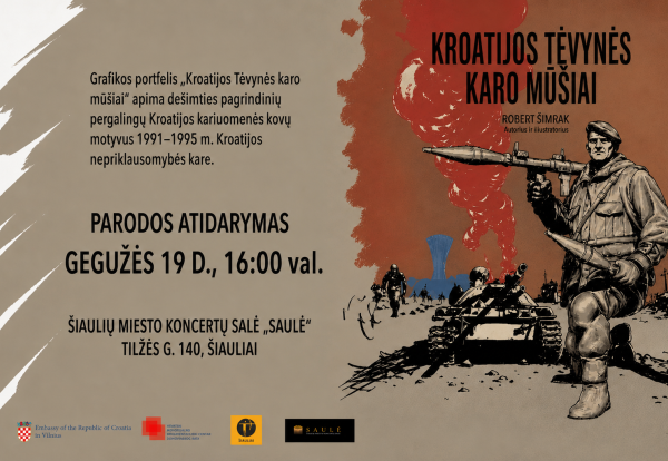 Robert Šimrak parodos „Kroatijos Tėvynės karo mūšiai“ atidarymas
