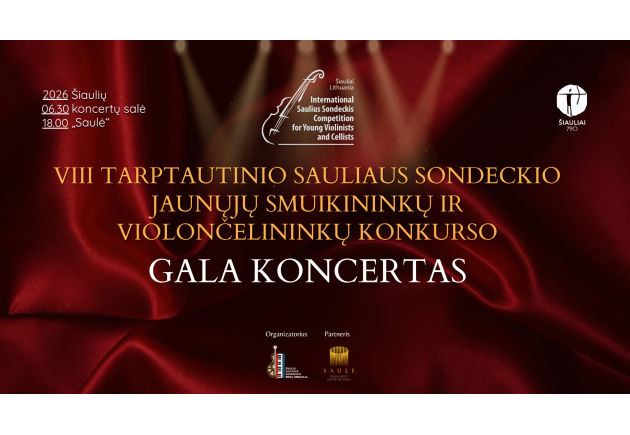 VIII tarptautinio Sauliaus Sondeckio jaunųjų smuikininkų ir violončelininkų konkurso gala koncertas
