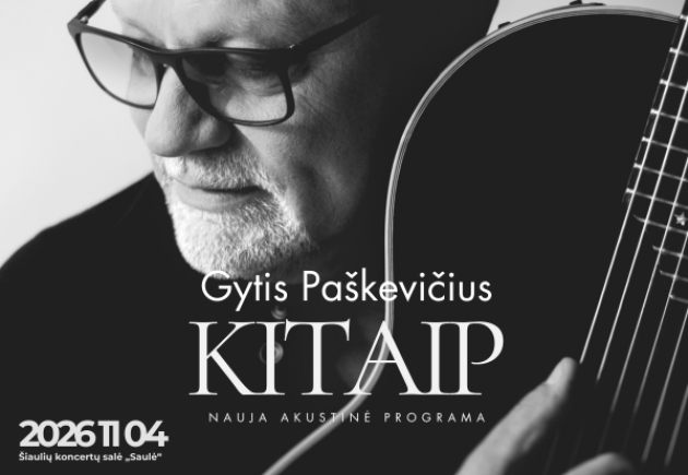 Gytis Paškevičius. Nauja akustinė programa „Kitaip“