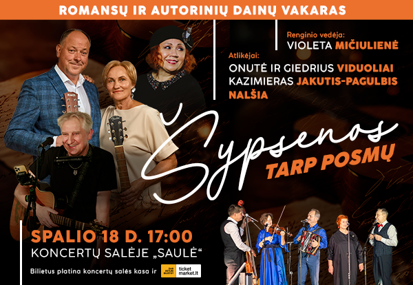 Romansų ir autorinių dainų vakaras „Šypsenos tarp posmų“