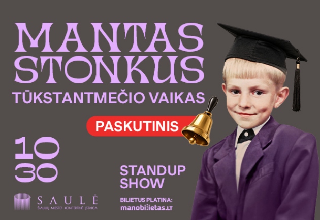 MANTAS STONKUS - TŪKSTANTMEČIO VAIKAS. Standup show (2)