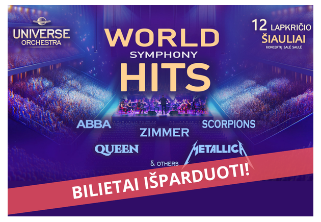 IŠPARDUOTA! World Hits Symphony | Universe Orchestra