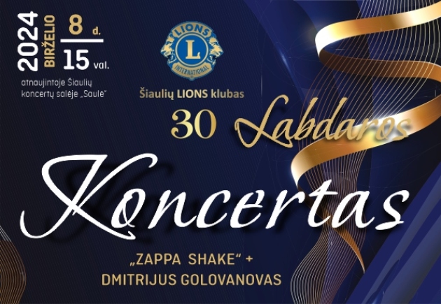 „ZAPPA SHAKE“ + DMITRIJUS GOLOVANONAS | Labdaros koncertas