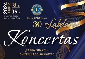 „ZAPPA SHAKE“ + DMITRIJUS GOLOVANONAS | Labdaros koncertas
