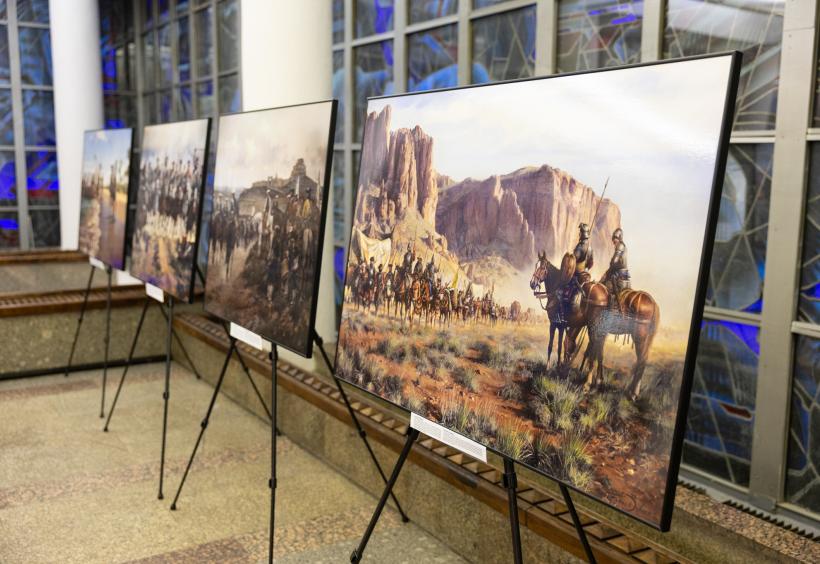 Tapytojo Ferrer-Dalmau parodos atidarymas „600 metų Ispanijos istorijos: Augusto Ferrer-Dalmau“